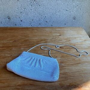Vintage 80s 🤍 White Metal Mesh Bag